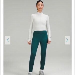 It’s Rulu Run Cropped Half Zip Ribbed